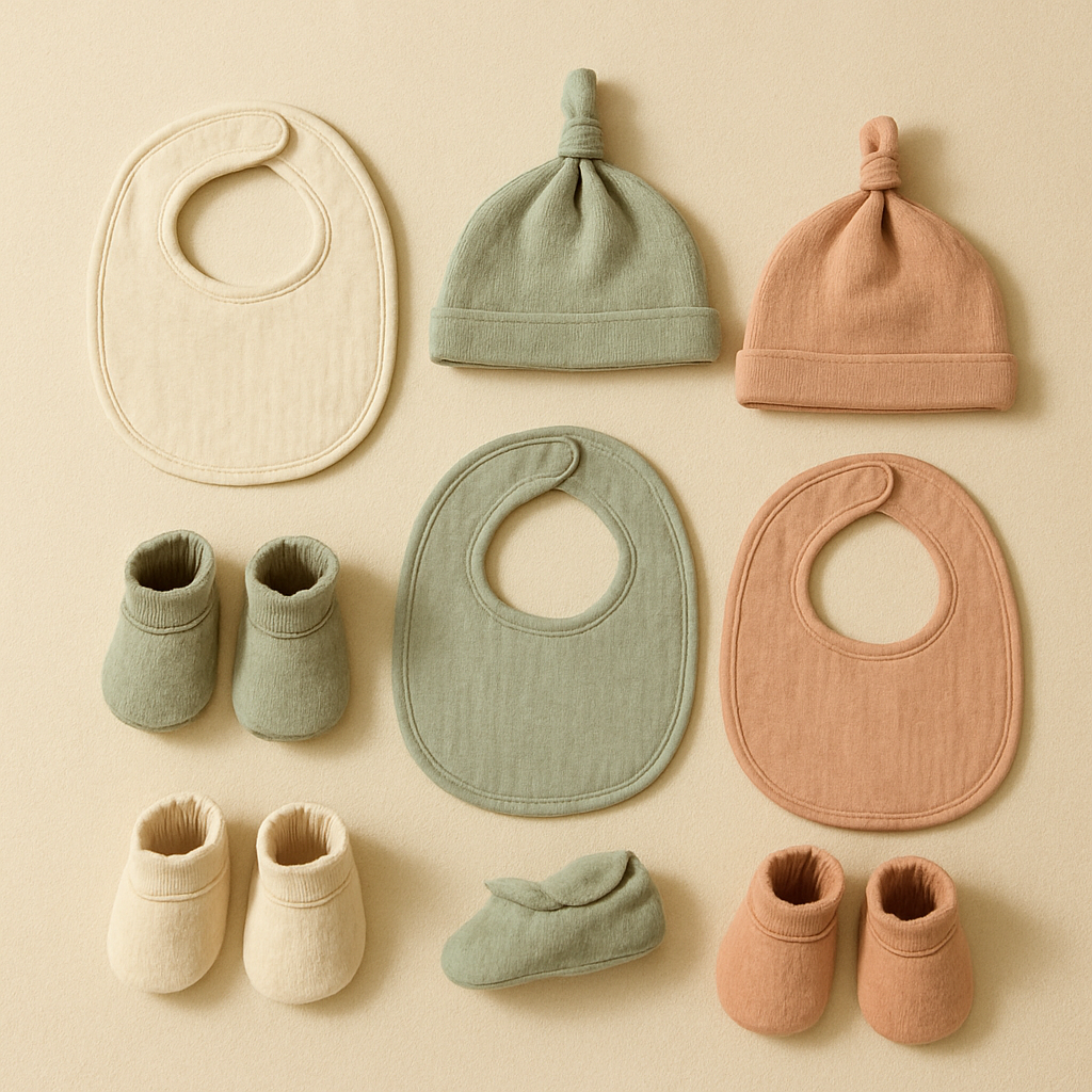 Bib, Hat & Bootie Set